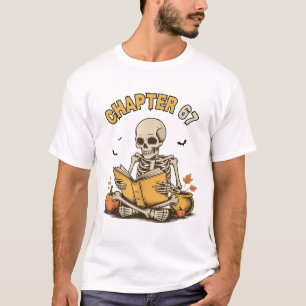 Lustiger Halloween-Skelett-Lesebuch 67 Memes _1  T-Shirt