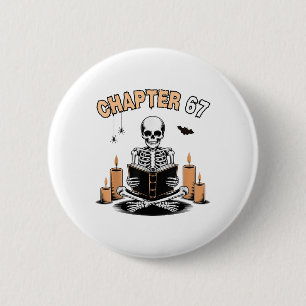 Lustiger Halloween-Skelett-Lesebuch 67 Memes _2 Button