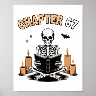Lustiger Halloween-Skelett-Lesebuch 67 Memes _2  Poster