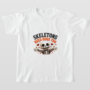 🤍 Lustiger Halloween-Spruch mit Skelett 💀 T-Shirt