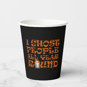 Lustiger Halloween-Spruch Pappbecher