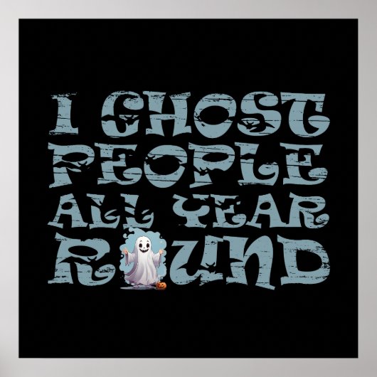 lustiger Halloween-Spruch Poster (Vorne)