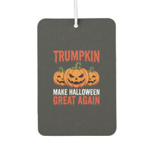 Lustiger Halloween Trumpkin-Kürbis-Parodie Autolufterfrischer