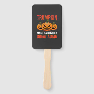 Lustiger Halloween Trumpkin-Kürbis-Parodie Fächer