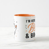 Lustiger Halloween-Typografie-Kaffeebecher Tasse (Zentrum)