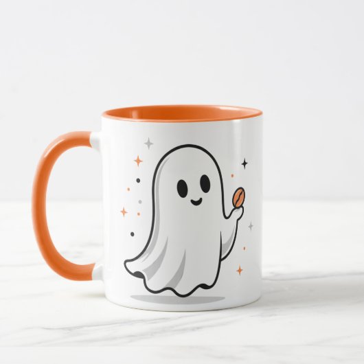 Lustiger Halloween-Typografie-Kaffeebecher Tasse (Links)