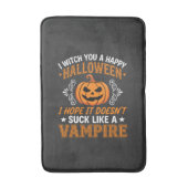 Lustiger Halloween Vampir Kürbis Badematte (Vorderseite Vertikal)