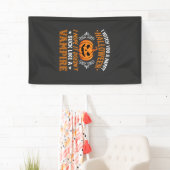 Lustiger Halloween Vampir Kürbis Banner (Insitu)