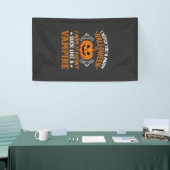 Lustiger Halloween Vampir Kürbis Banner (Messeveranstaltung)