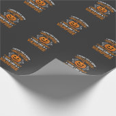 Lustiger Halloween Vampir Kürbis Geschenkpapier (Ecke)