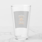 Lustiger Halloween-Vampir-Kürbis Glas (Rückseite)
