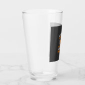 Lustiger Halloween-Vampir-Kürbis Glas (Rechts)