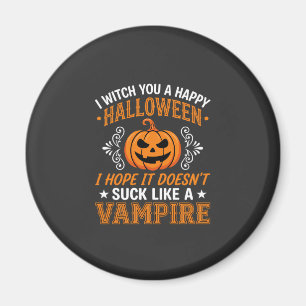Lustiger Halloween Vampir Kürbis Magnet