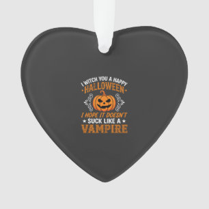 Lustiger Halloween Vampir Kürbis Ornament