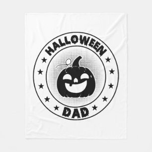 Lustiger Halloween-Vater Halloween-Kürbis Fleecedecke
