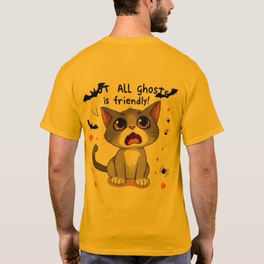 lustiger Hals T-Shirt (Rückseite)