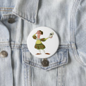 Lustiger Hamlet Shakespeare Schauspieler hält Tote Button (Beispiel)