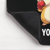 Lustiger Hamster-Boxkampf groß genug für deine Sch Mousepad (Ecke)