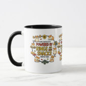 Lustiger Hamster-Ringe-und-Snacks-Spruch Tasse (Links)