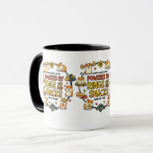 Lustiger Hamster-Ringe-und-Snacks-Spruch Tasse (Vorderseite Links)