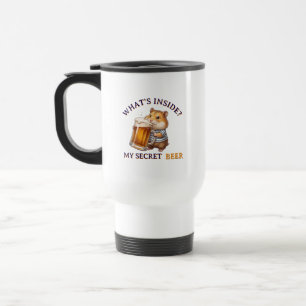 Lustiger Hamster trinkt Bier - Tasse