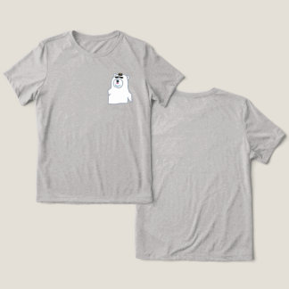 Lustiger handgezeichneter Eisbär Tri-Blend Shirt