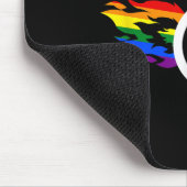Lustiger Handicap Behinderter Lesbischer Amputiert Mousepad (Ecke)