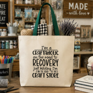 Lustiger Handwerk-Schöpfer Craftaholic Tragetasche