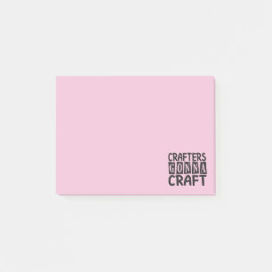 Lustiger Handwerker Stricken Häkeln Nähen Künstle Post-it Klebezettel