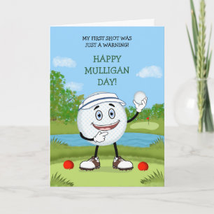 Lustiger Happy Mulligan Tag 17. Okt Karte