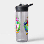 Lustiger Hase beißt ein Osterei Trinkflasche (Links)