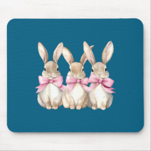 Lustiger Hase Coquette Schleife Kaninchenliebhaber Mousepad