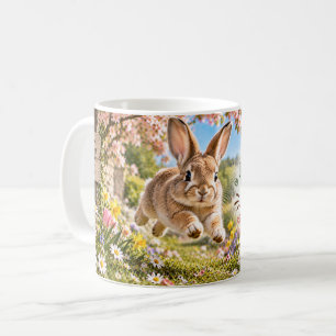 Lustiger Hase Hop Hop Hurra Kaffeetasse