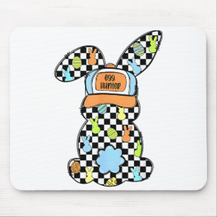 Lustiger Hase Kaninchen Ostereier Frohe Ostern Kar Mousepad