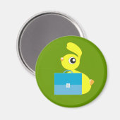 Lustiger Hase Magnet (Vorderseite/Rückseite)