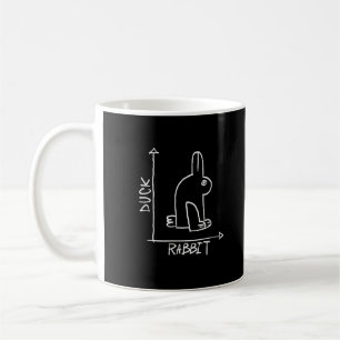 Lustiger Hase oder Ente, Wildtier-Diptychon Kaffeetasse