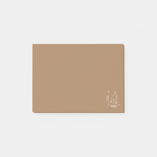 Lustiger Hase oder Ente, Wildtier-Diptychon Post-it Klebezettel (Vorderseite)