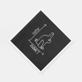 Lustiger Hase oder Ente, Wildtier-Diptychon Serviette (Ecke)