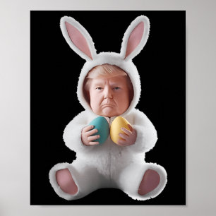 Lustiger Hase Ostern Trump Meme Frohen Ostertag Poster