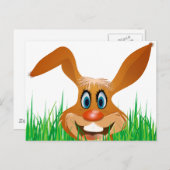 lustiger Hase Postkarte (Vorne/Hinten)