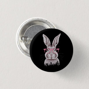 Lustiger Hase Süße Familienschenke Ostern Button