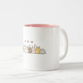 Lustiger Hase Zweifarbige Tasse (VorderseiteRechts)