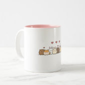 Lustiger Hase Zweifarbige Tasse (Vorderseite Links)