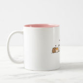 Lustiger Hase Zweifarbige Tasse (Links)