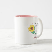 lustiger Hase Zweifarbige Tasse (VorderseiteRechts)