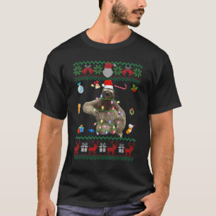 Lustiger Hässlicher Weihnachts-Pullover Tiere Lich T-Shirt