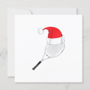 lustiger hässlicher Weihnachtspullover Tennis Sant Einladung