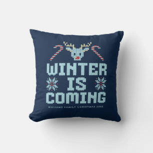 Lustiger hässlicher Weihnachtspullover Winter naht Kissen