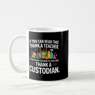Lustiger Hausmeister Boden Schulwart Kaffeetasse