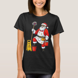 Lustiger Hausmeister Weihnachtsmann Weihnachten Gr T-Shirt